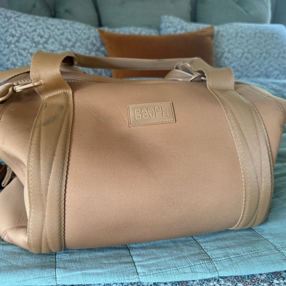 Dagne Dover Men's Duffel Bag in Tan - Picture 1 of 9